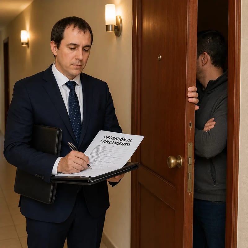 Receptor judicial certificando la oposición del arrendatario al lanzamiento del inmueble arrendado, Concepción
